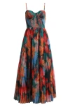 Hutch Smocked Tulle Gown In Multi