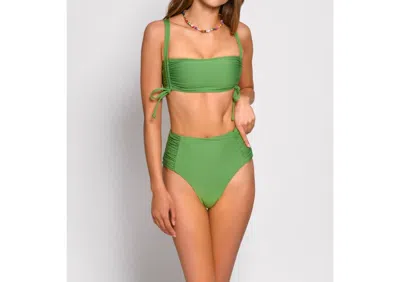 Hutch Solid Soma Bikini Bottom In Green