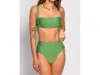 Hutch Solid Soma Bikini Top In Green In Green