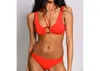 Hutch Solid Valenza Bikini Bottom In Red In Orange