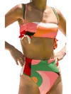 Hutch Soma Bandeau Style Bikini Top In Multi In Multi