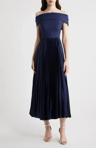 Hutch Stockton Off The Shoulder Maxi Dress In Animal Print