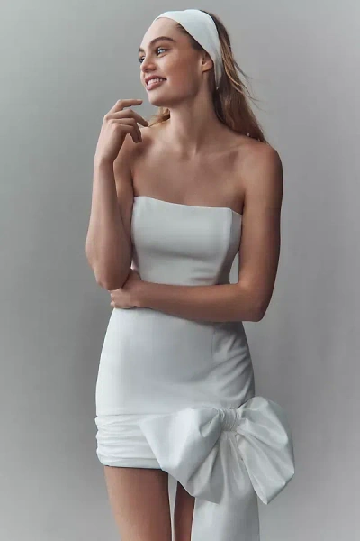 knee length dresses for ladies Hutch Off-The-Shoulder Bow Mini Dress