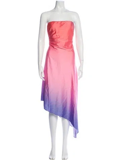 Pre-owned Hutch Strapless Long Dress W/ Tags In Pink
