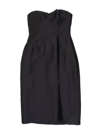 Pre-owned Hutch Strapless Mini Dress In Gray