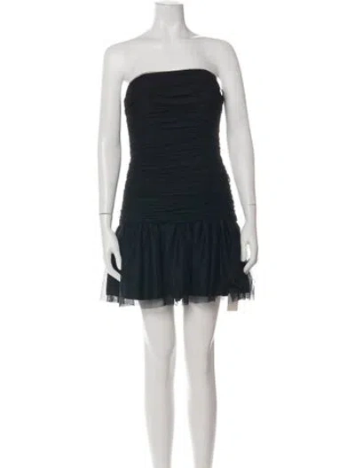 Pre-owned Hutch Strapless Mini Dress W/ Tags In Black