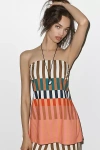 Hutch Strapless Stripe Tunic Top In Multi