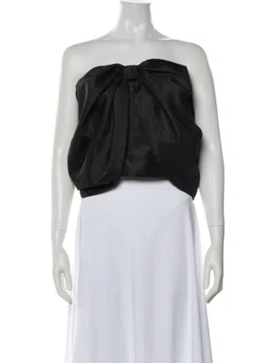 Pre-owned Hutch Strapless Top In Black