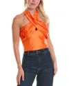 Hutch Suri Halter Top In Orange