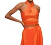 Hutch Suri Halter Top In Orange