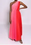 HUTCH TARINA COLORBLOCK GOWN IN PINK