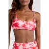 Hutch Tawnie Bikini Top In Lipstick Optimistic Floral