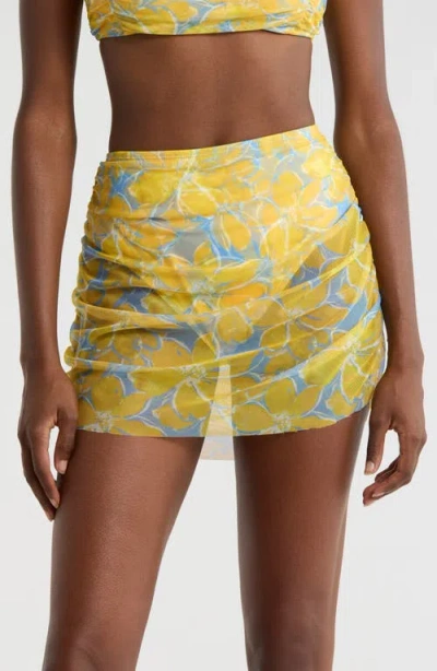 Hutch Tawnie Skirted Bikini Bottoms In Yellow