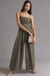 Hutch The Mabel Sleeveless Wide-leg Jumpsuit In Green