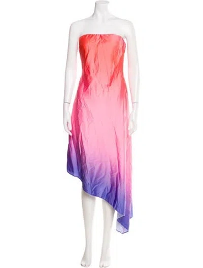 Pre-owned Hutch Tie-dye Print Knee-length Dress W/ Tags In Pink