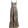 HUTCH HUTCH TIERED FLORAL MAXI DRESS