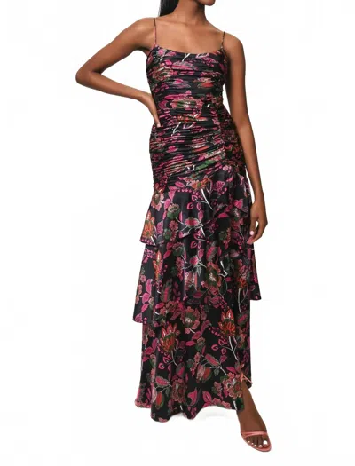 Hutch Tisha Dress In Black Japonisme Floral In Multi
