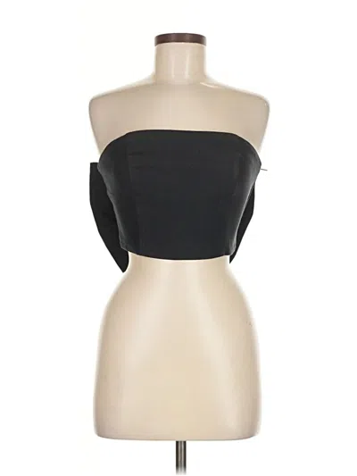 Pre-owned Hutch Tube Top Black Strapless Neckline Tops