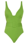 Hutch Underwire Belted One-piece Swimsuit