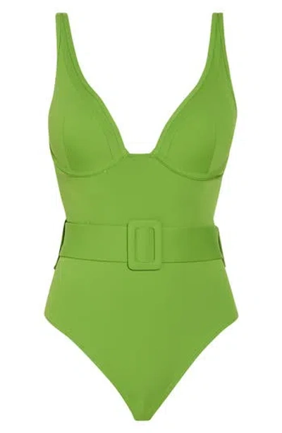 Hutch Underwire Belted One-piece Swimsuit