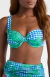 Hutch Underwire Push-up Bikini Top In Multi
