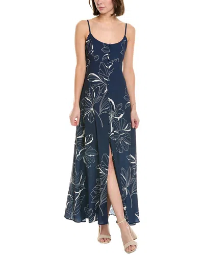 Hutch Valente Maxi Dress In Blue