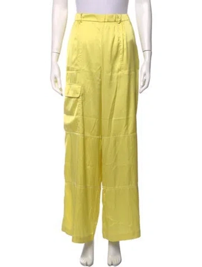 Pre-owned Hutch Wide Leg Pants In Yellow
