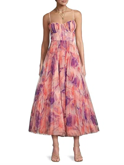 Hutch Women's Amara Gown In Soft Peach/plum In Multi