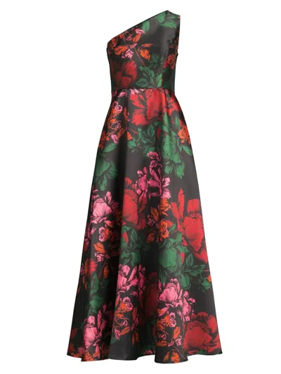 Hutch Women's Cassandra Floral One-shoulder A-line Maxi Dress In Multi