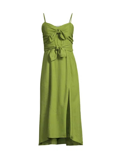 Hutch Women's Coast Tie-front Dress In Green