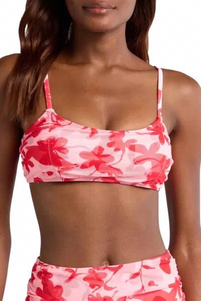 Hutch Women's Floral Bikini Bottoms In Lipstick Optimistic Floral In Multi