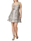 Hutch Women's Keeley Snakeskin Print Mini Dress In Grey