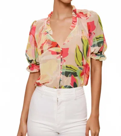 Hutch Women's Lake Top In Coral In Multi
