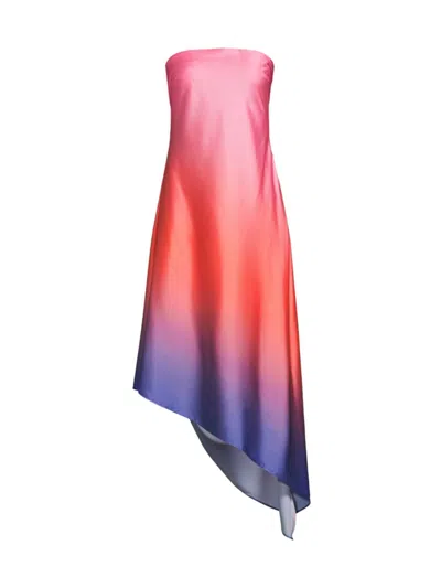 Hutch Women's Sayulita Gradient Strapless Dress In Sunset Gradient
