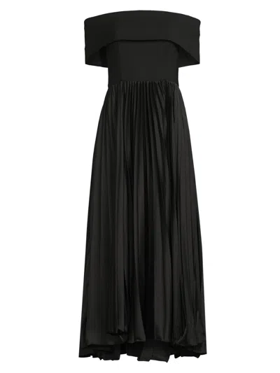 Hutch Women's Stockton Off-the-shoulder Midi-dress In Black