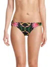 Hutch Valenza Bikini Bottom In Mirrored Garden