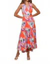 Hutch Women's Vela Wrap Maxi Dress In Orange In Orange