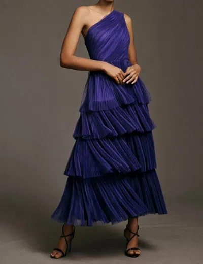 Hutch Xala Dress In Indigo In Multi