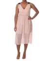 Hutch Z Dance With Me Sleeveless Midi Dress In Pink In Pink