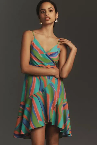 Hutch Zina Wrap Midi Dress In Multicolor