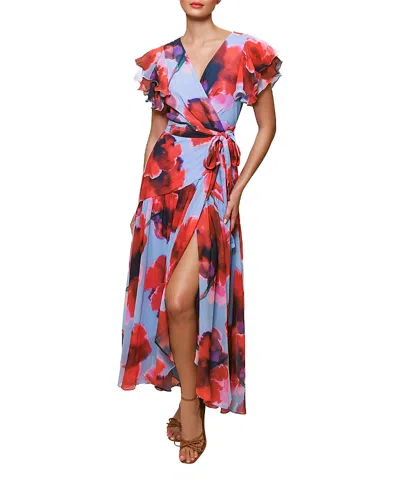 Hutch Zola Wrap Dress In Multi