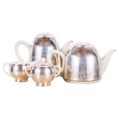 Pre-owned Hutschenreuther Bauhaus  Selb Silver-clad Tea And Coffee Set