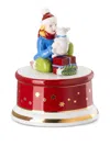Hutschenreuther Christmas Carol Music Box In Red