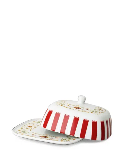 Hutschenreuther Christmas Love Butter Dish In Red