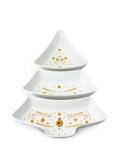 Hutschenreuther Christmas Love Christmas Tree Bowls (set Of 3) In White
