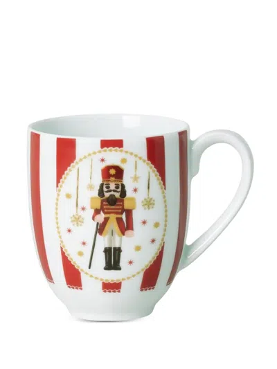 Hutschenreuther Christmas Love Nutcracker Striped Mug (12.3cm) In White