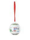 Hutschenreuther Christmas Scene Ornament (set Of Two) In White