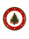 Hutschenreuther Christmas-tree Decorative Plates (22cm) In Red