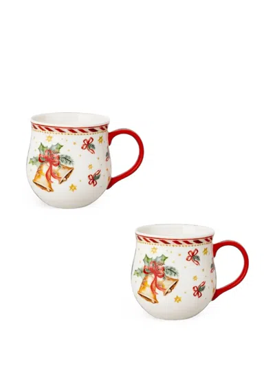 Hutschenreuther Christmas-print Mugs (set Of 2) In Multi