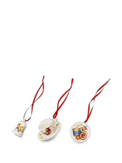 Hutschenreuther Illustrated Ornament Set (set Of 3) In Multi